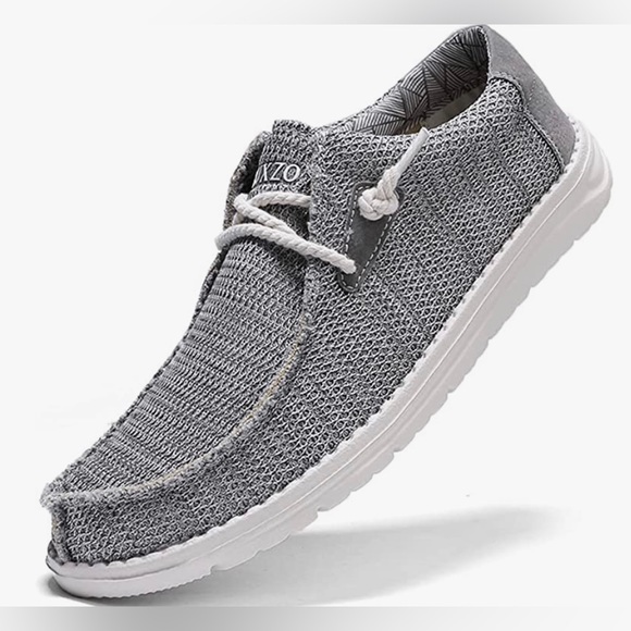 JXRUXZO Men's Slip on Cloth Shoes Lightweight Boat Shoes - Picture 2 of 10